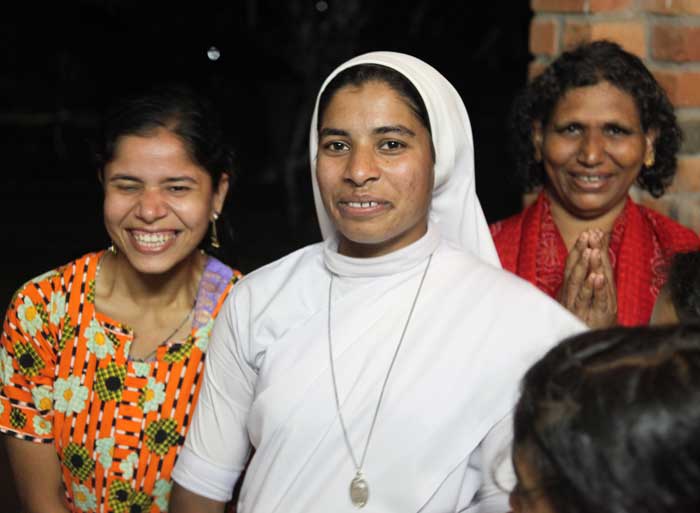 women smiling